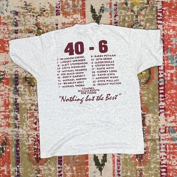 Vintage 90s Hartselle Tiger Baseball State Champions 1994 Tee Tshirt - Picture 2 of 8